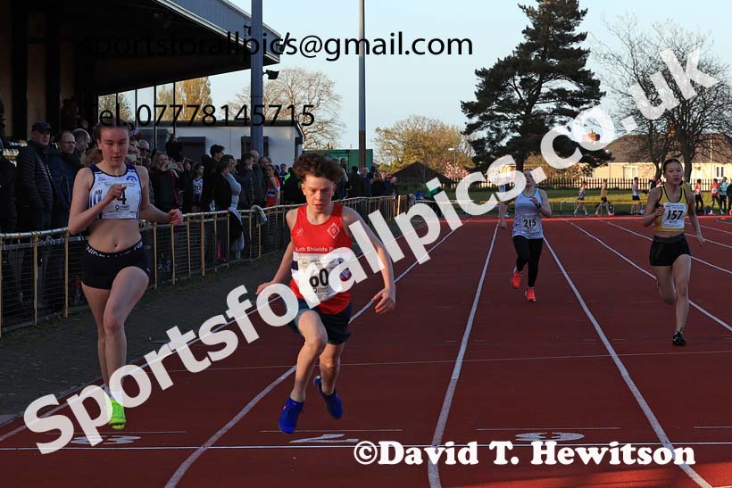 150 metres, 2024 NEGP 1, Monkton Stadium, Jarrow. Photo: David T. Hewitson/Sports for All Pics